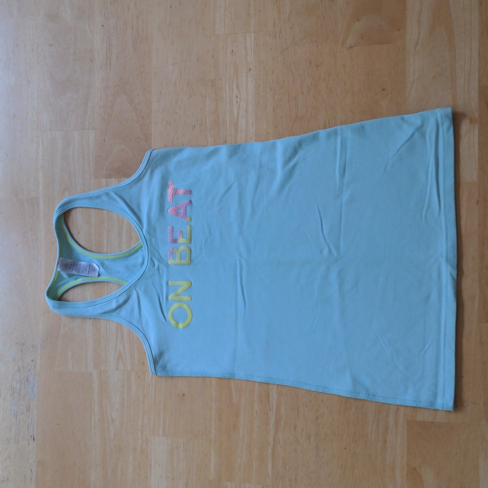 Ivivva "On Beat" Mint Tank Top girls size 14